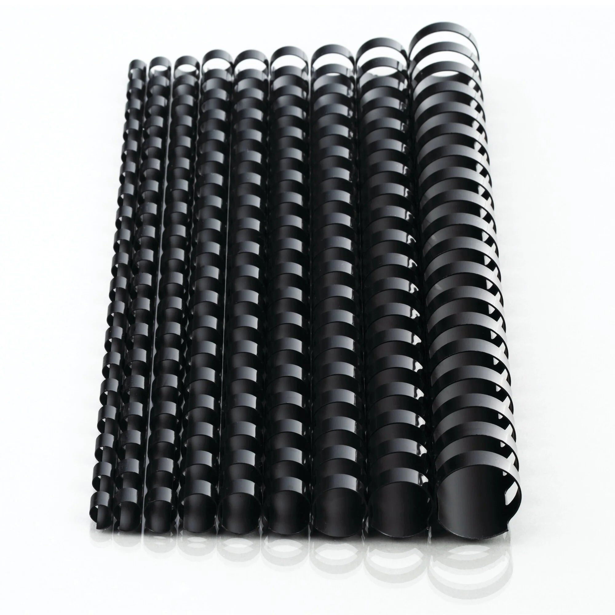 125 Pack Black Binding Spines N5440