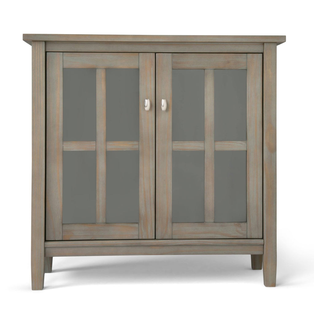 Rustic Natural Aged Brown Solid Wood Low Storage Cabinet S825643