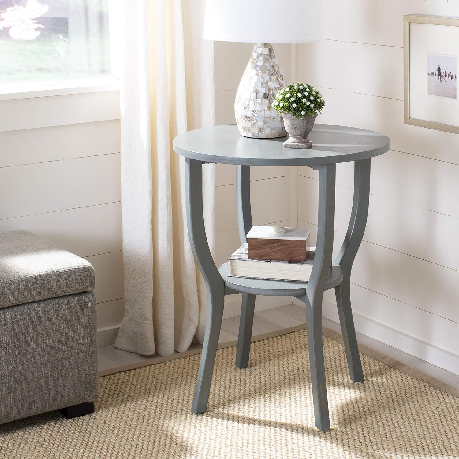 French Grey Accent Table F456