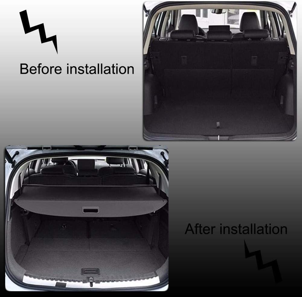 Retractable Cargo Cover Trunk Cover Black G7424