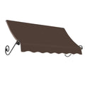 10.375 ft Fixed Awning Acrylic Fabric, Brown G520395