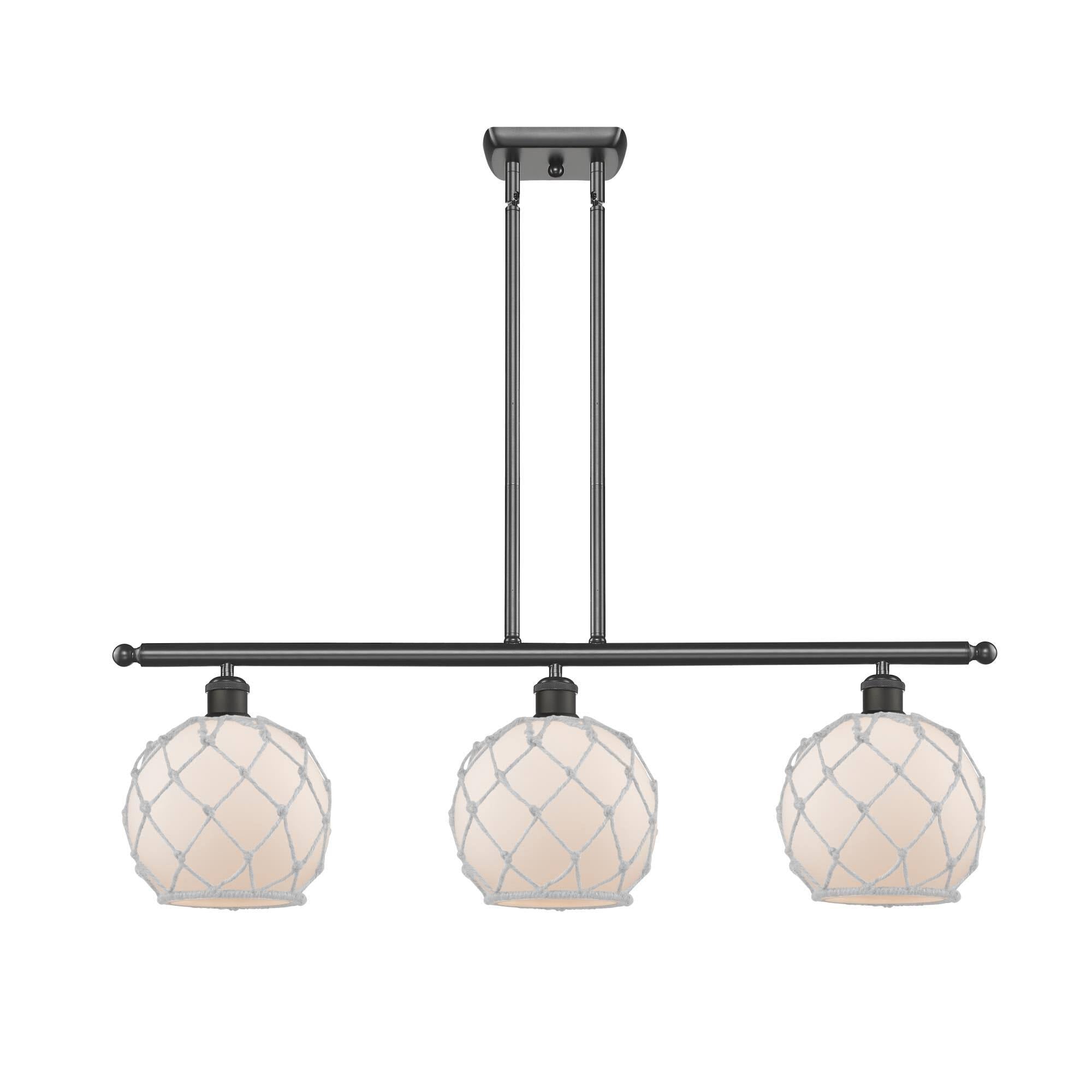 Farmhouse Rope 3 Light Island Light W228337