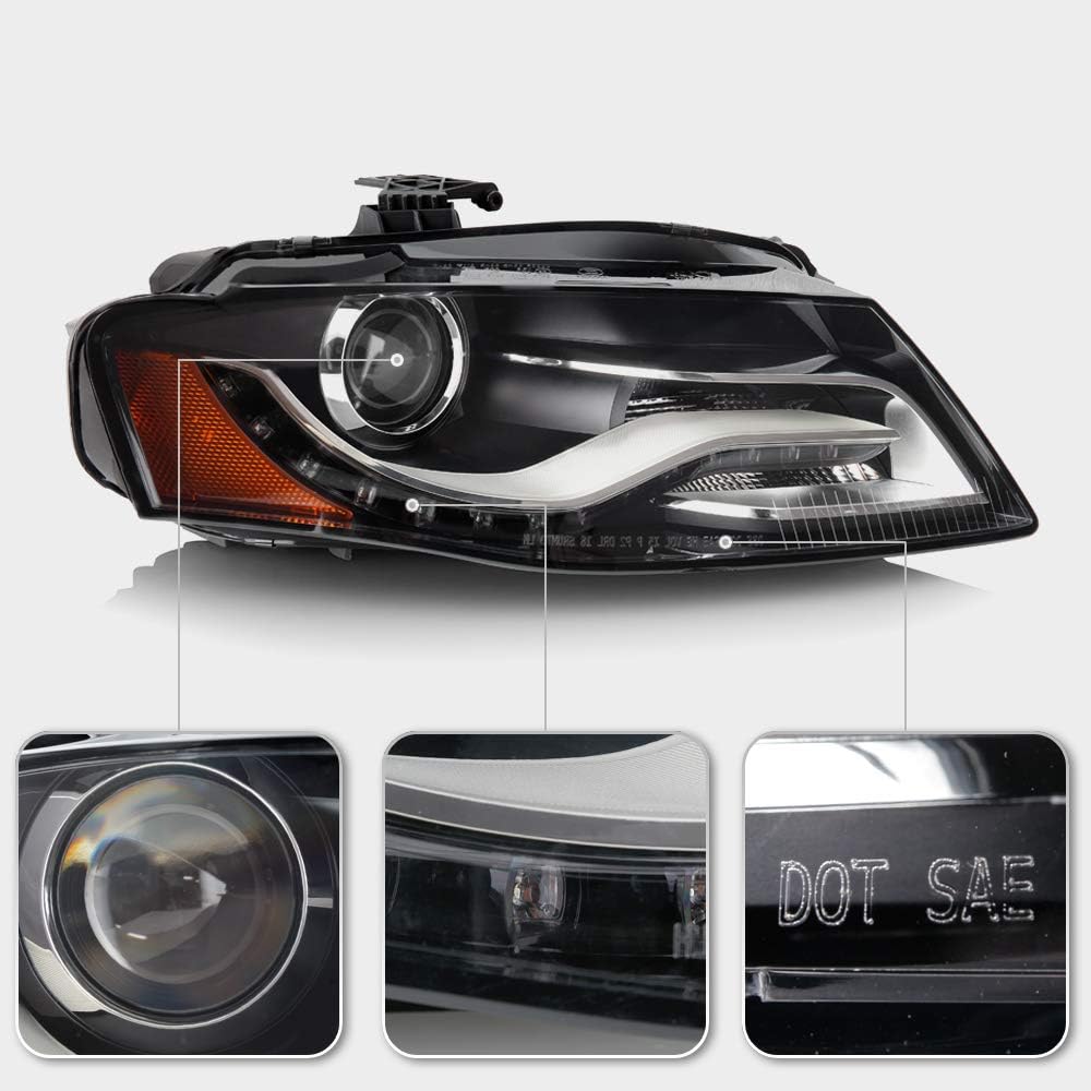 LED DRL Projector Headlight Headlamp Assembly RH Passenger Side E406352