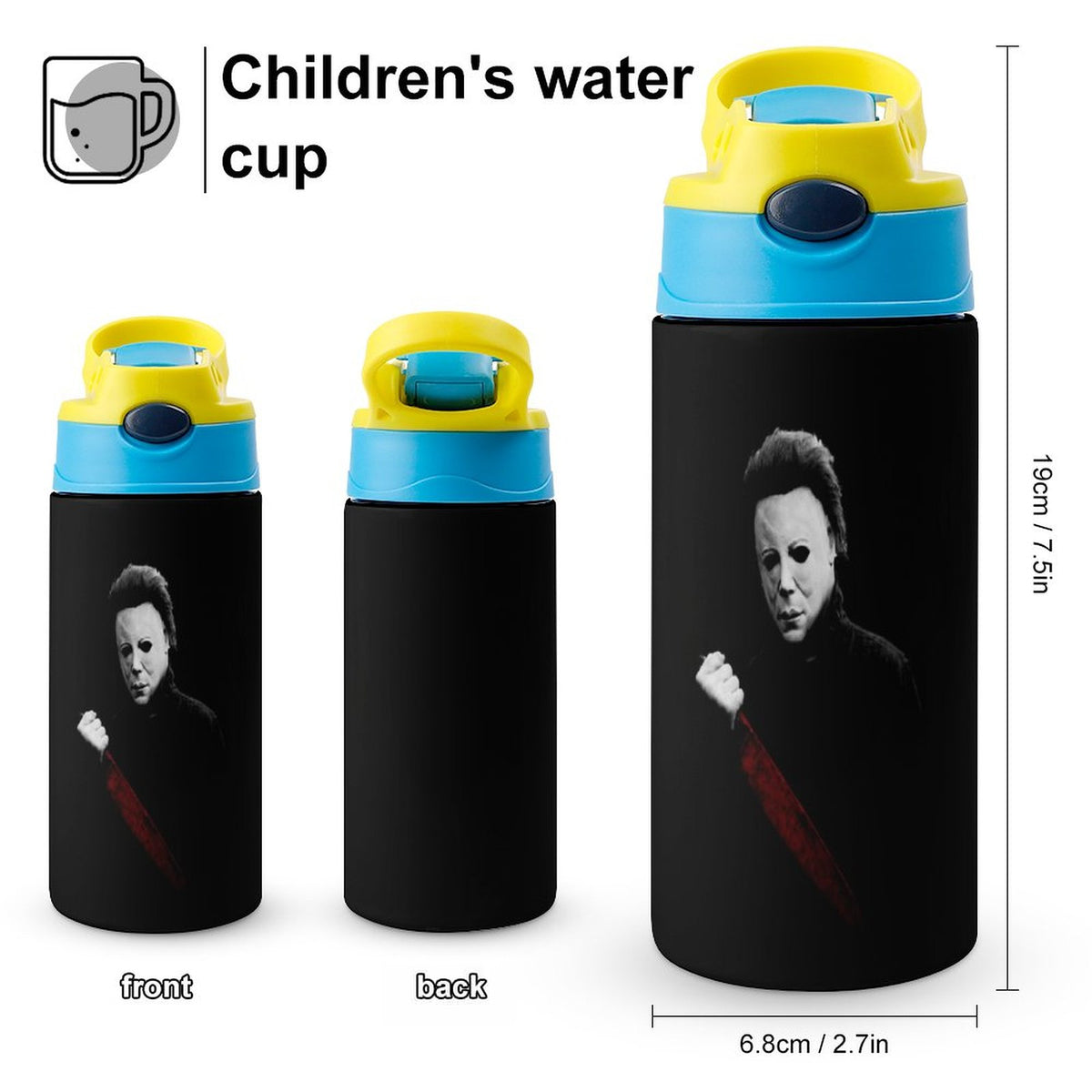 Insulated Stainless Steel Water Bottle with Straw X46409