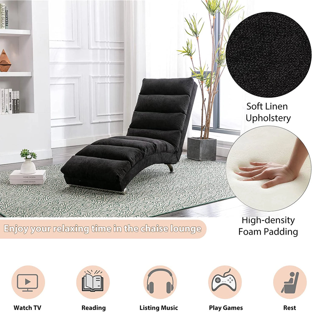 Black Linen Electric Massage Recliner Chair X686