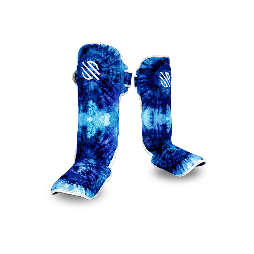 Purple Swirl Hook & Loop Shin Guards S67923