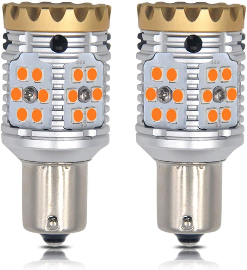 Amber 1156 LED Turn Signal Light Bulb (Pack of 2) X120073