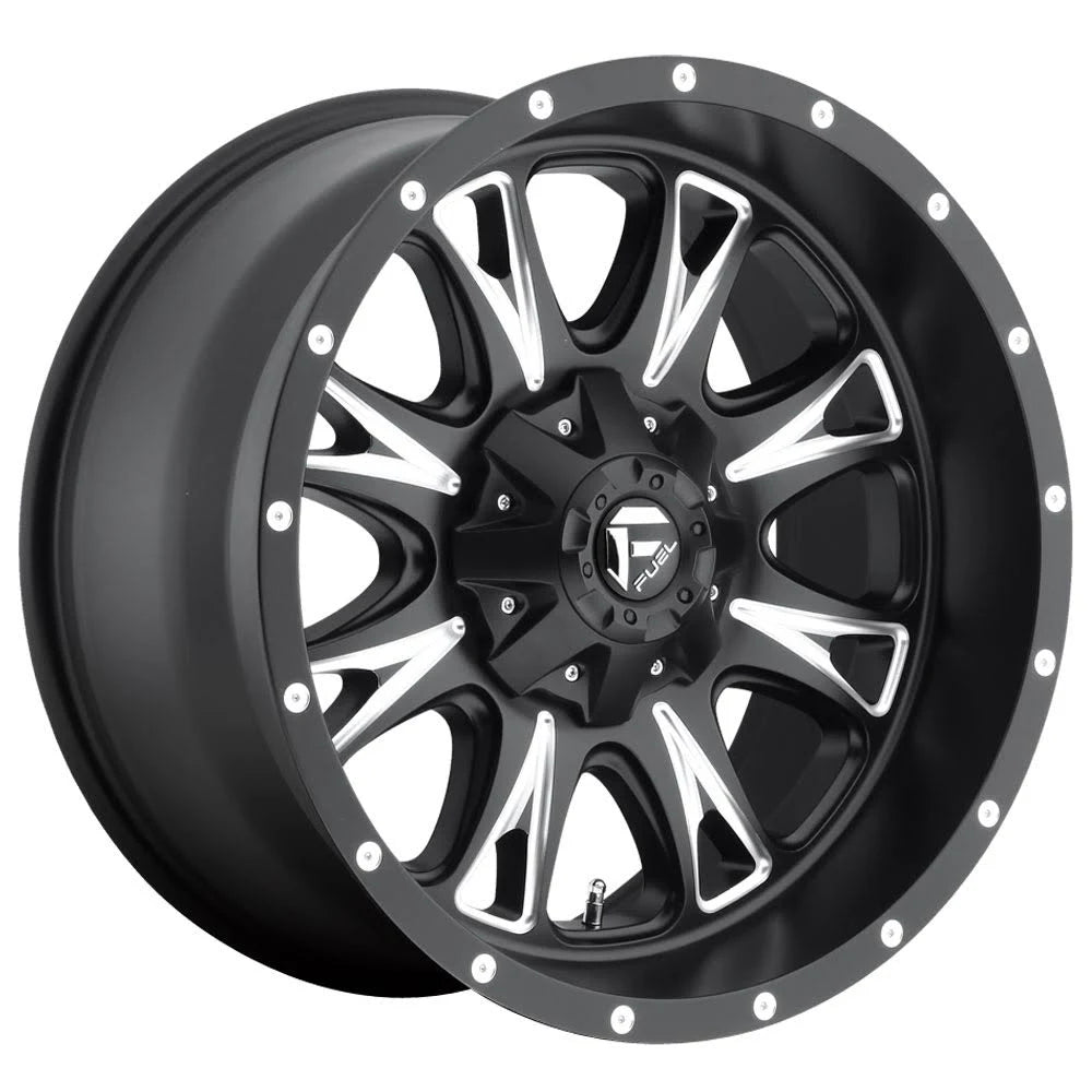 Matte Black Milled 18x10 Fuel D513 Throttle N87426
