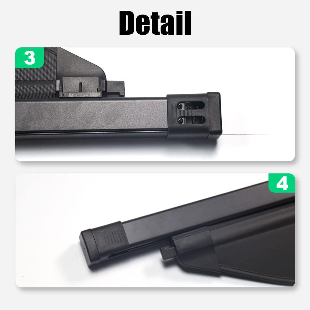 Black Retractable Cargo Trunk Cover X6705