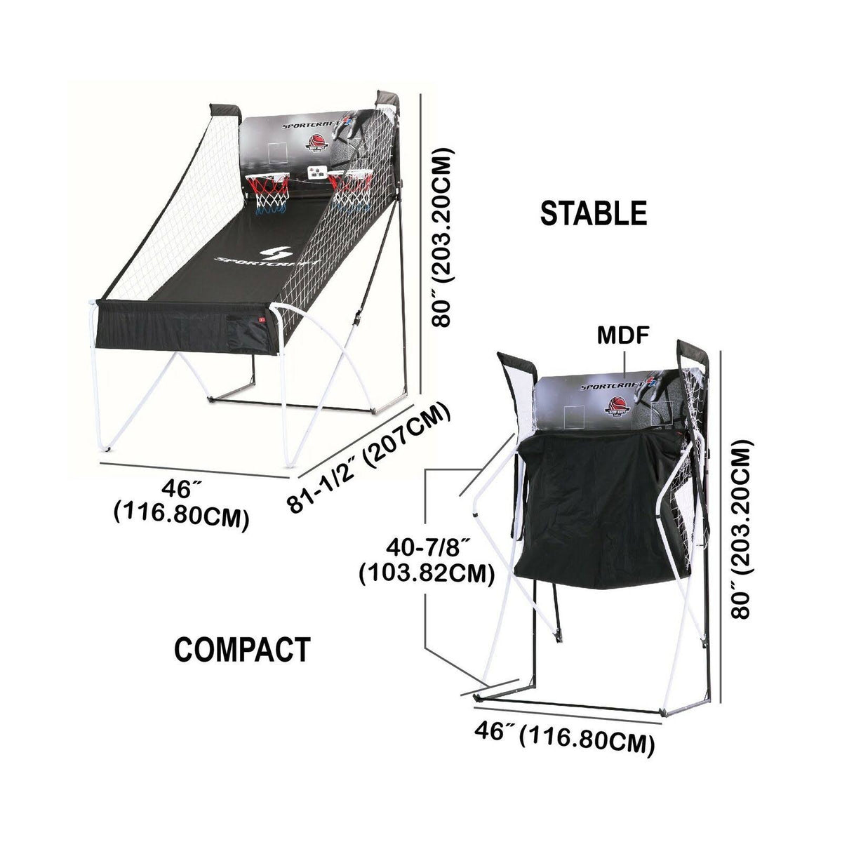 Double Hoop Shot Basketball Arcade Game P82644