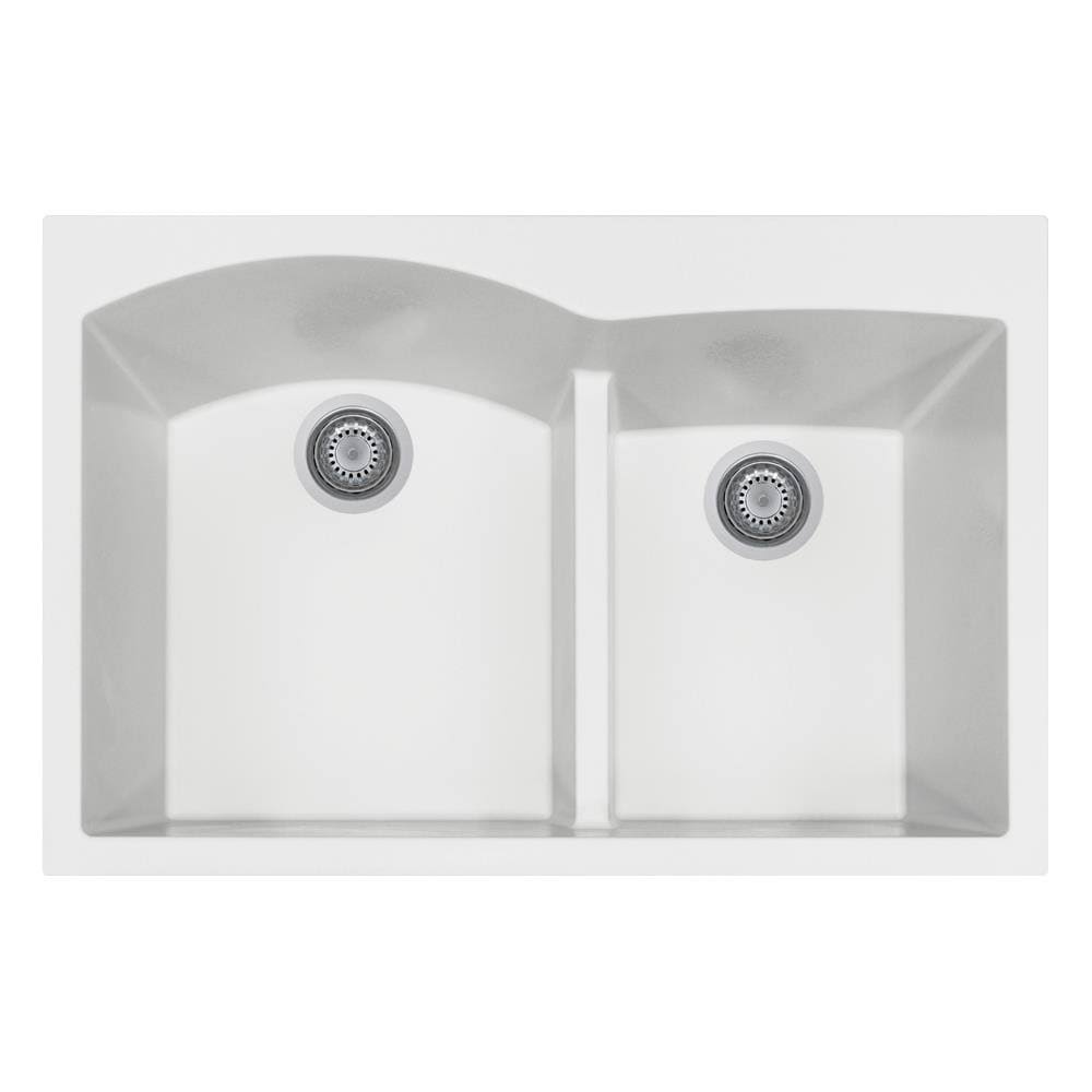 Double Basin Granite Drop-In Sink W4798