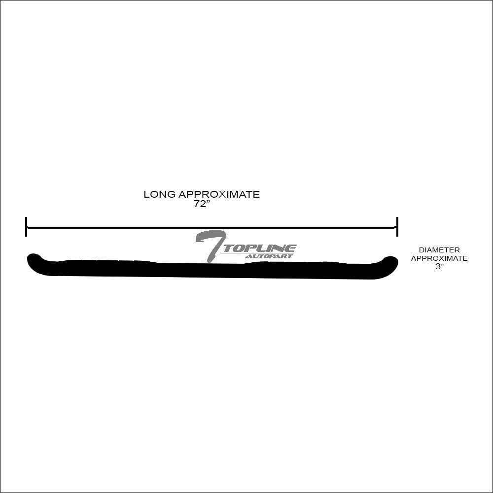 Black Steel Side Step Nerf Bars O919243