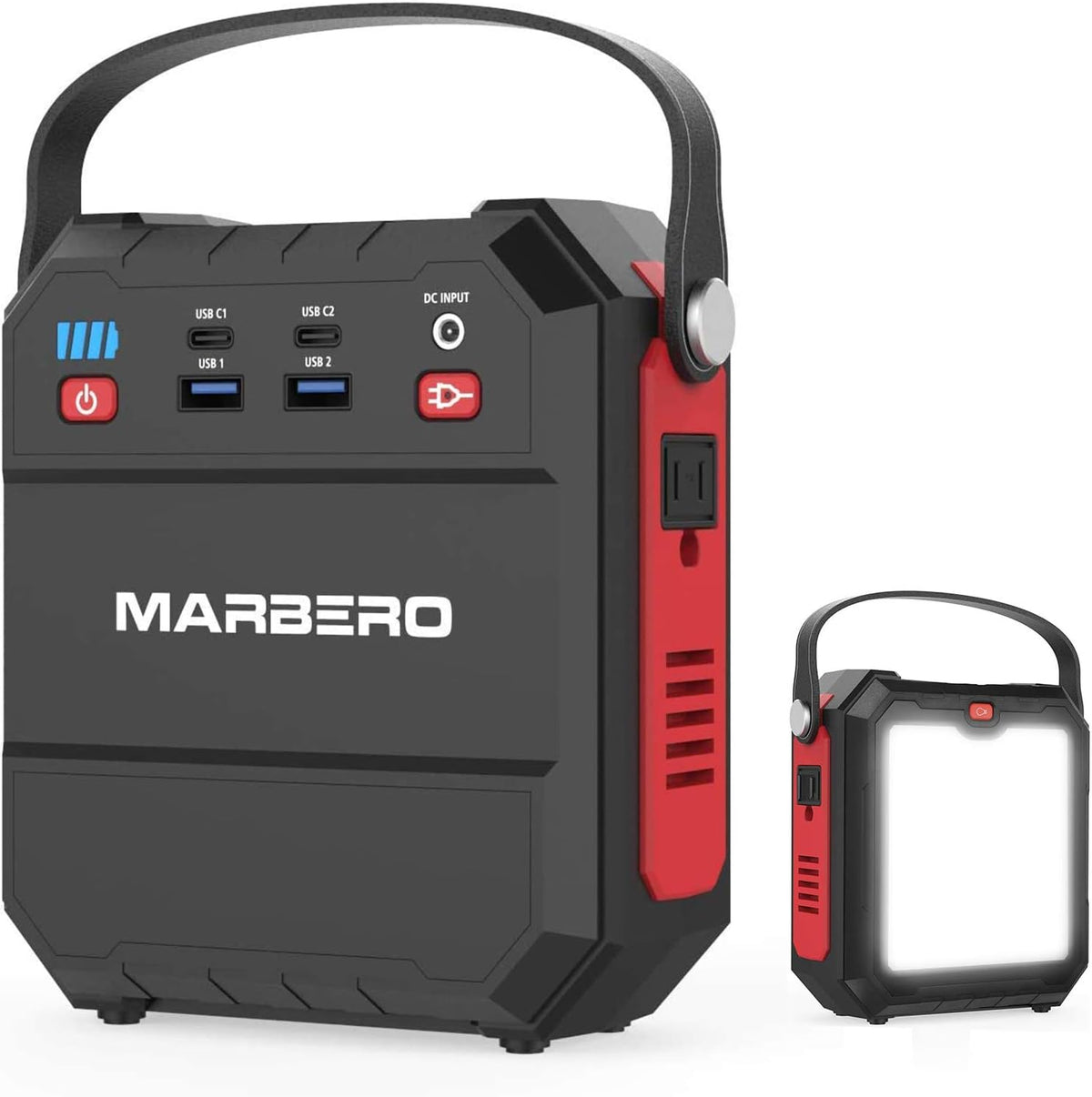 Portable Power Station 83Wh Solar Generator 22500mAh Lithium Battery with AC Outlet 4 USB Ports Flashlight (Green) X5564