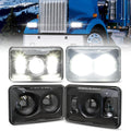 4X6 Inch LED Headlights 60W High Low Beam Black（4 PCS） N34193