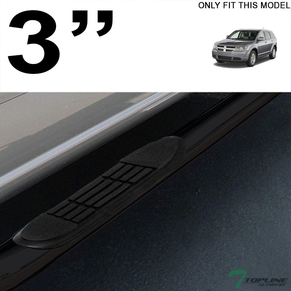 Black Steel Side Step Nerf Bars O919243