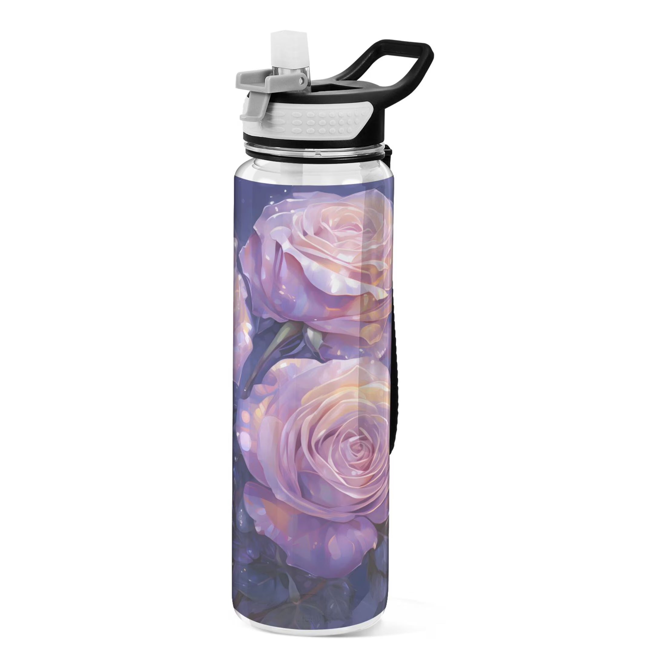 Purple 32oz Tritan Sports Water Bottle with Straw K569