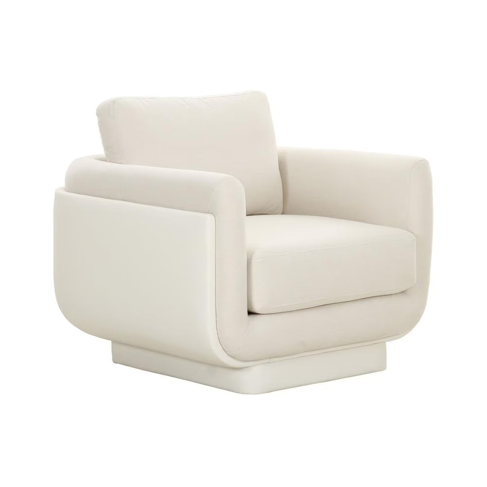Cream Monotone Armchair I244902