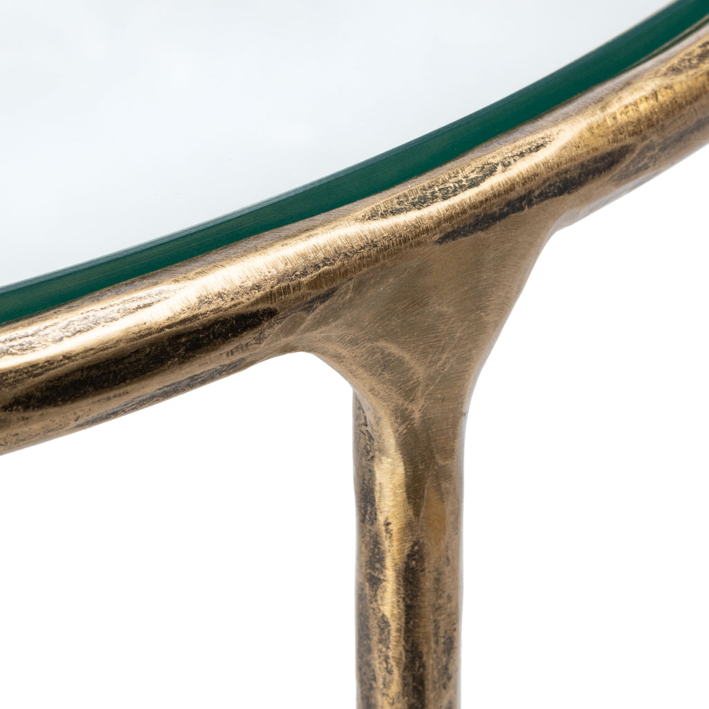 Brass Metal Console Table O87333