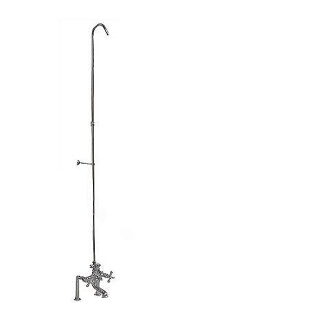 Polished Nickel Tub Filler with Diverter and Riser I56230
