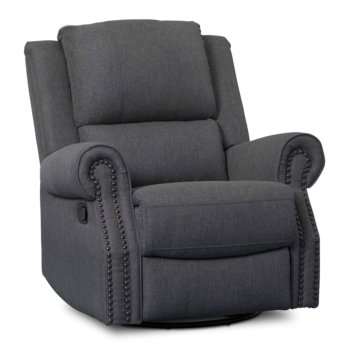 Charcoal Nursery Recliner Glider Swivel Chair P971102