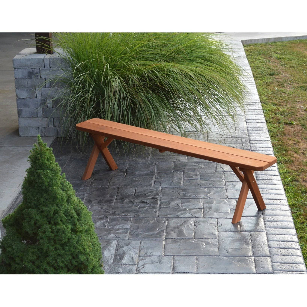 Gray Stain Cedar Bench E32126