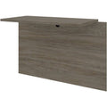Walnut Gray Desk Bridge T94444