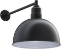 15 inch Bowl Dome Gooseneck Outdoor Wall Mounted Barn Light D686