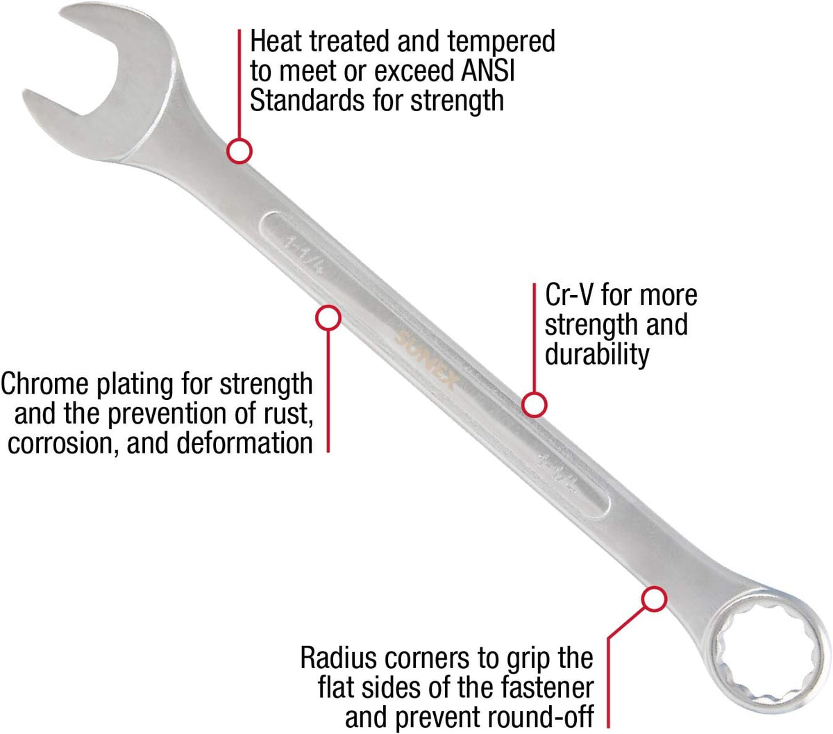 SAE Combination Wrench Set, 14 Piece U312401