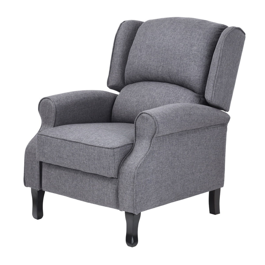 Gray Manual Recliner Accent Chair N7898