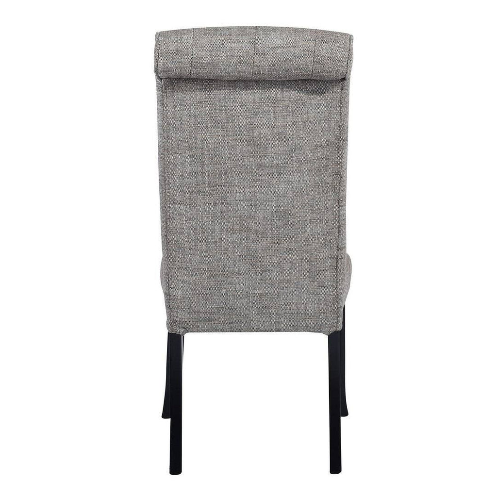 Grey Solid Wood Frame Dining Chair Set of 2 W6379