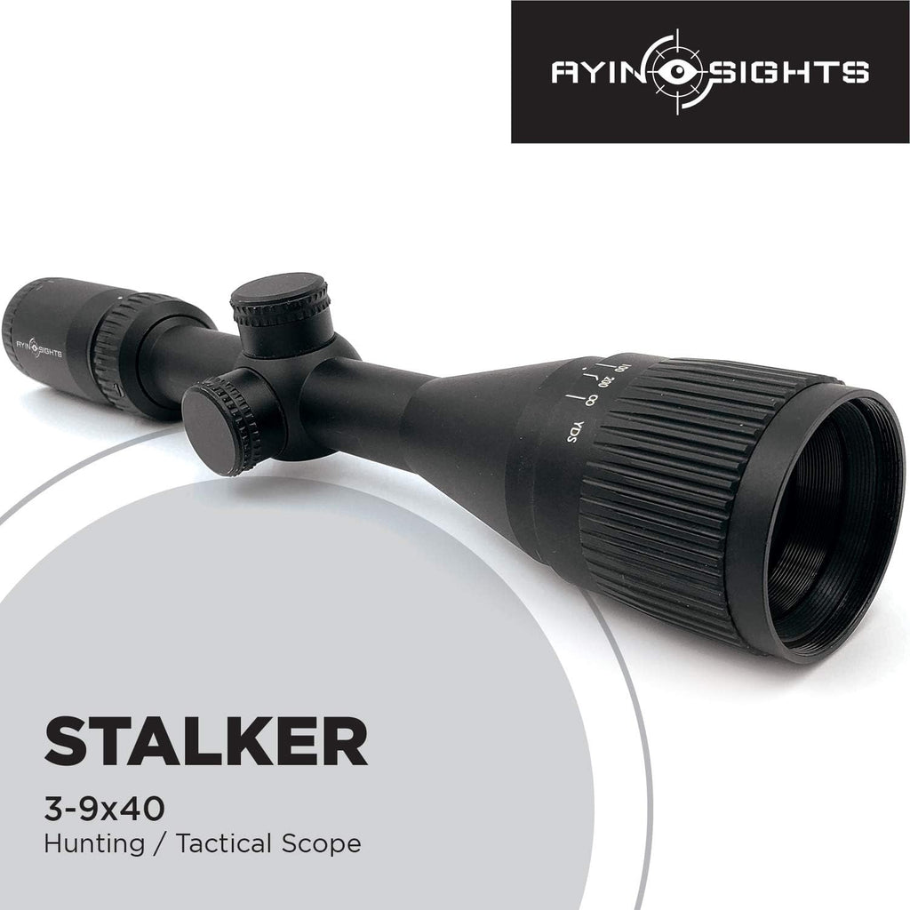 3-9x40 Tactical Scope with Capped Turrets J878