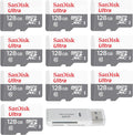 128GB 10 Pack MicroSD Class 10 100MB/s Micro SDXC Memory Card with Reader D959