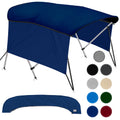Navy Blue 3-Bow Bimini Top for Boats with Storage Boot D230521