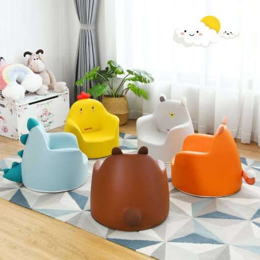 Blue Kids Cartoon Sofa Armchair Couch L597389