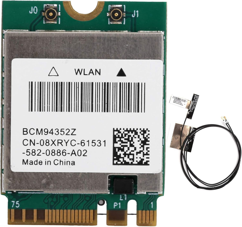 Wireless Network Card Bluetooth 4.0 Dual-Band WiFi WLAN Adapter with 2 External Antenna Cables M991