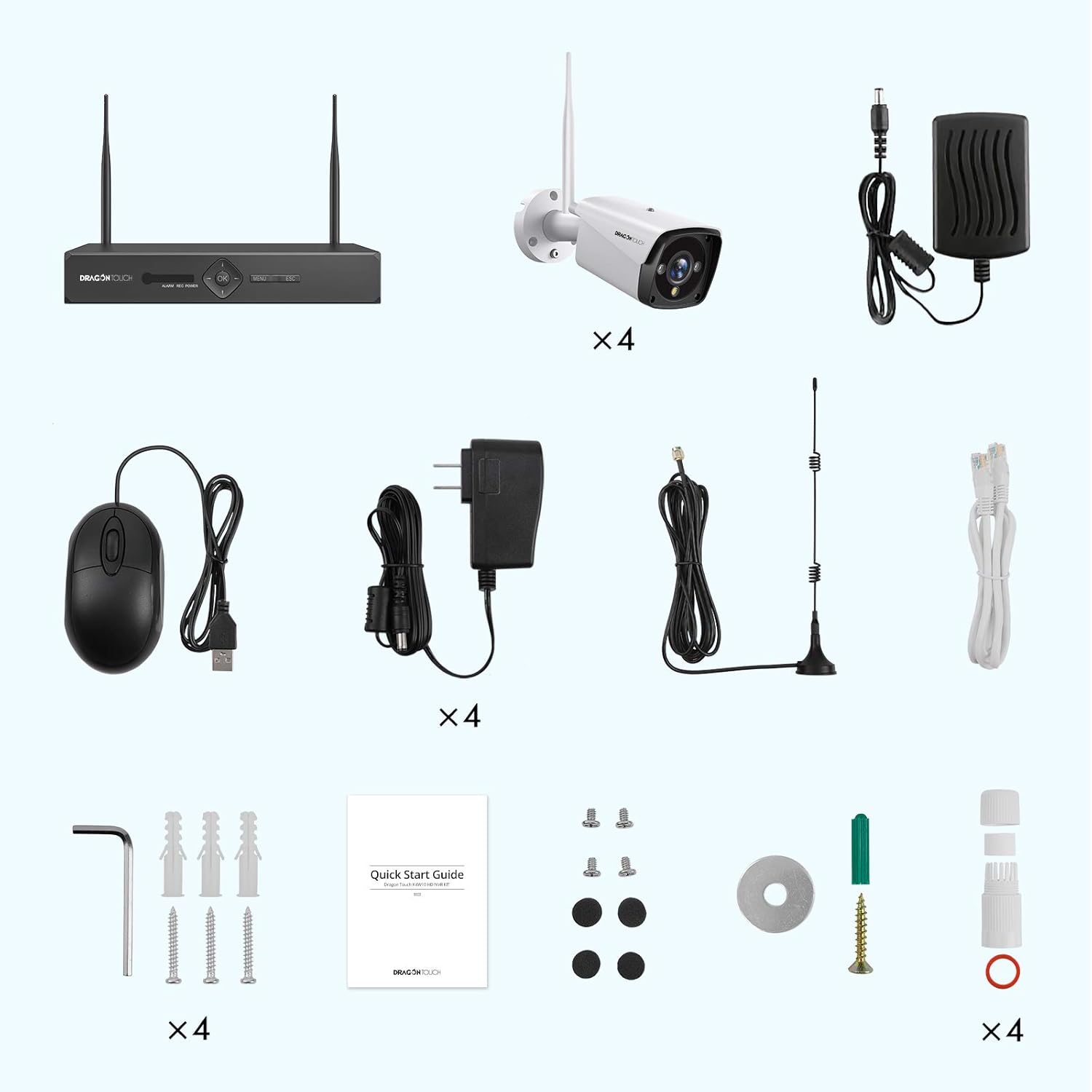 3MP WiFi Security Camera System with Color Night Vision G189