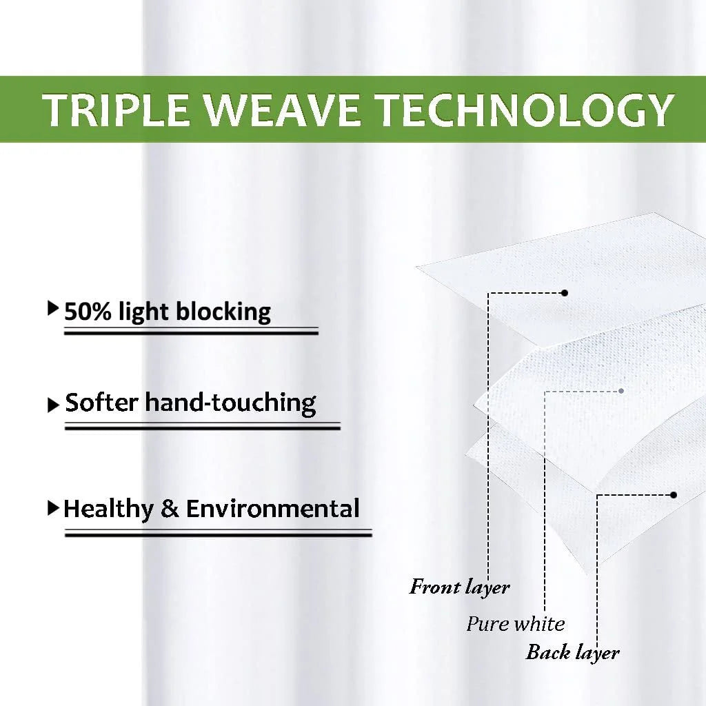 White 60 Inch Wide by 72 Inch Long Blackout Curtain Panel F665028