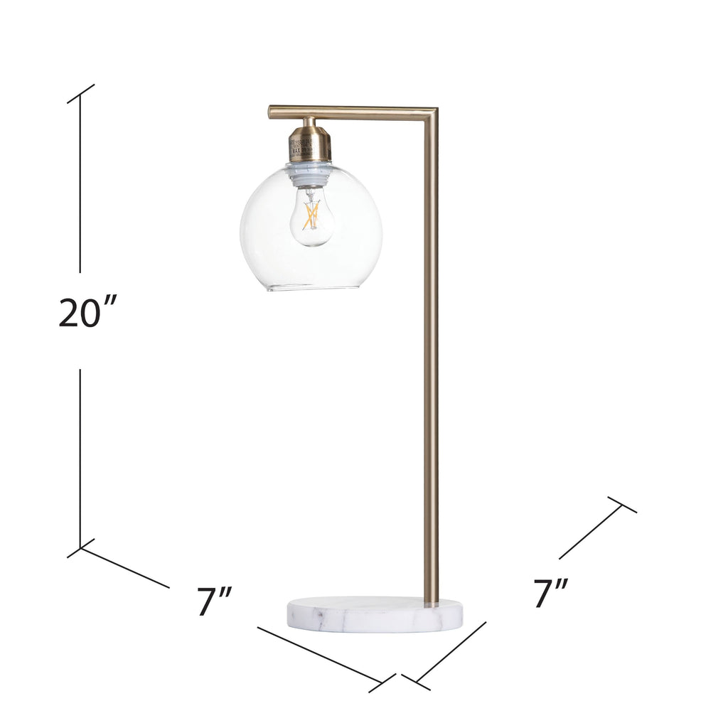 Gold Metal Marble Task Lamp W328