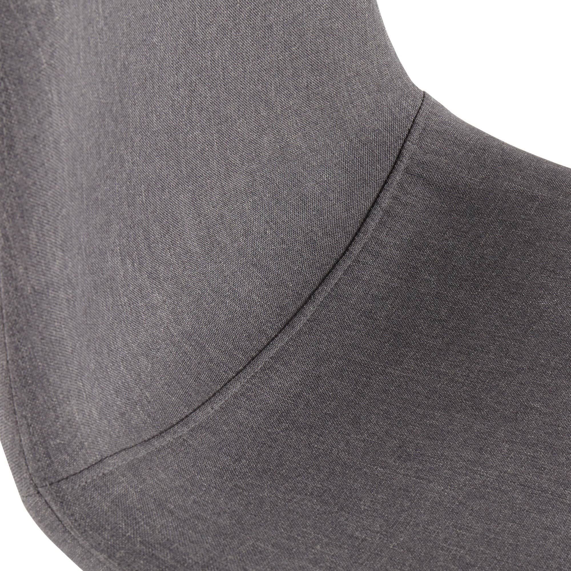 Walnut Metal Charcoal Fabric Counter Stool Set of 2 W738