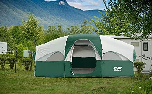 8 Person Weather Resistant Family Tent with Carry Bag H655