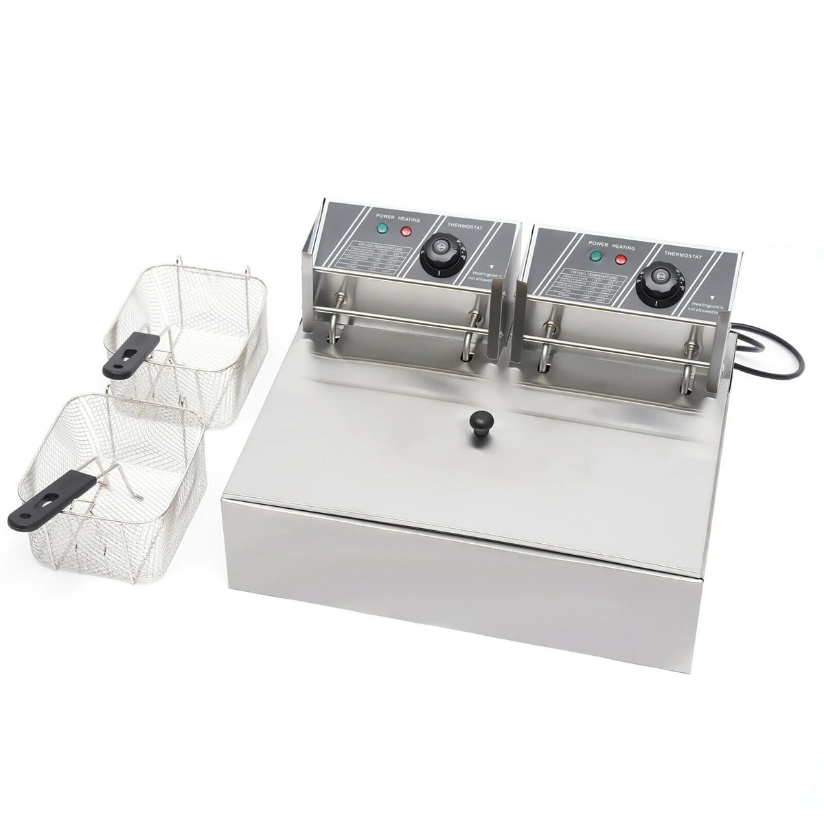 5000W Electric Deep Fryer 12L Single Tank V3165