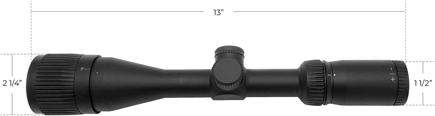 3-9x40 Tactical Scope with Capped Turrets J878
