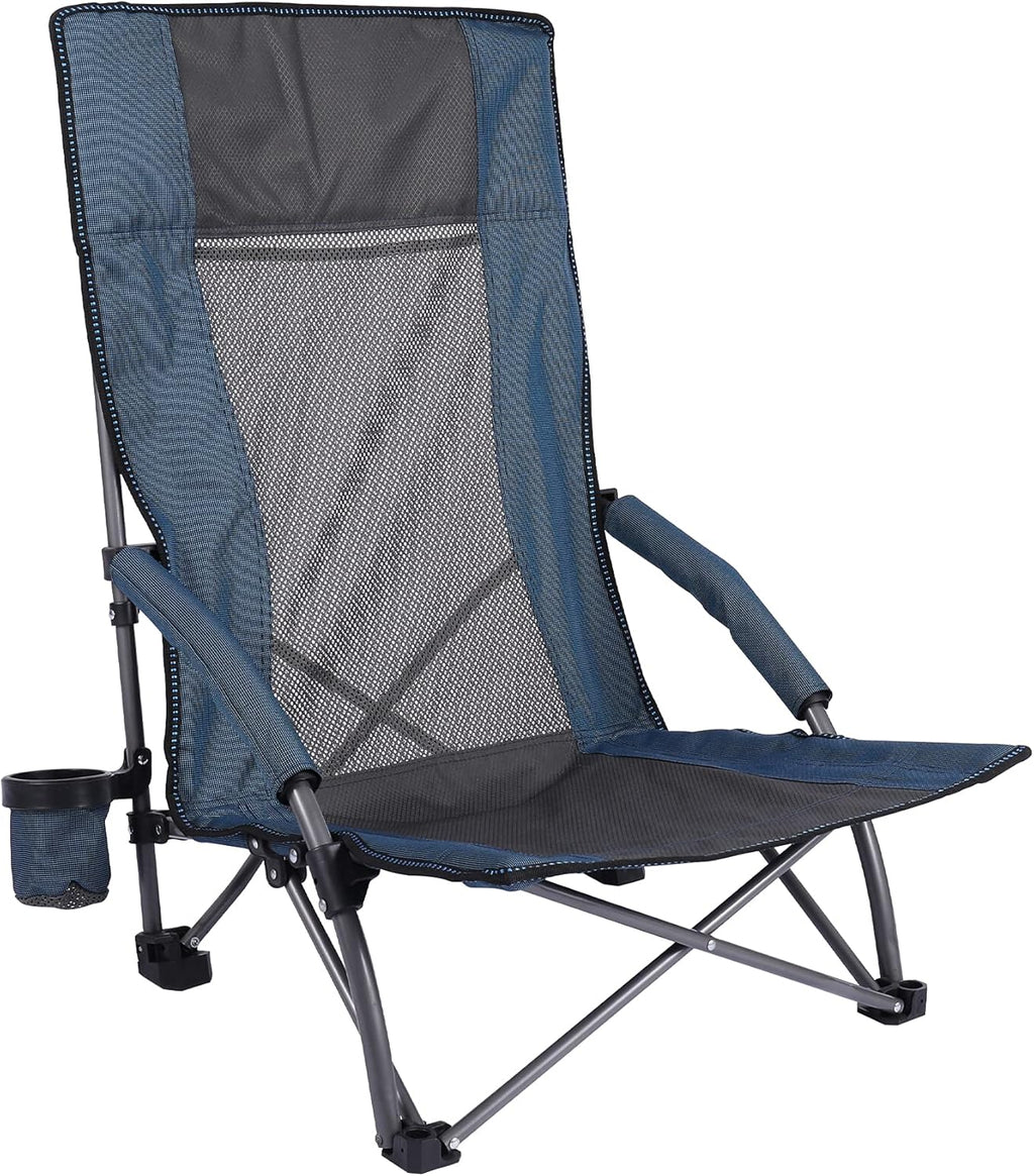 Blue Lightweight Folding Beach Chair F883