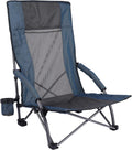Blue Lightweight Folding Beach Chair F883