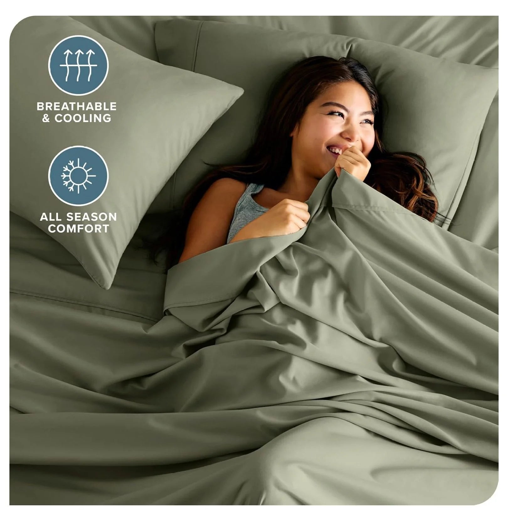 Split King 5 Piece Microfiber Bed Sheet Set with Deep Pockets F963