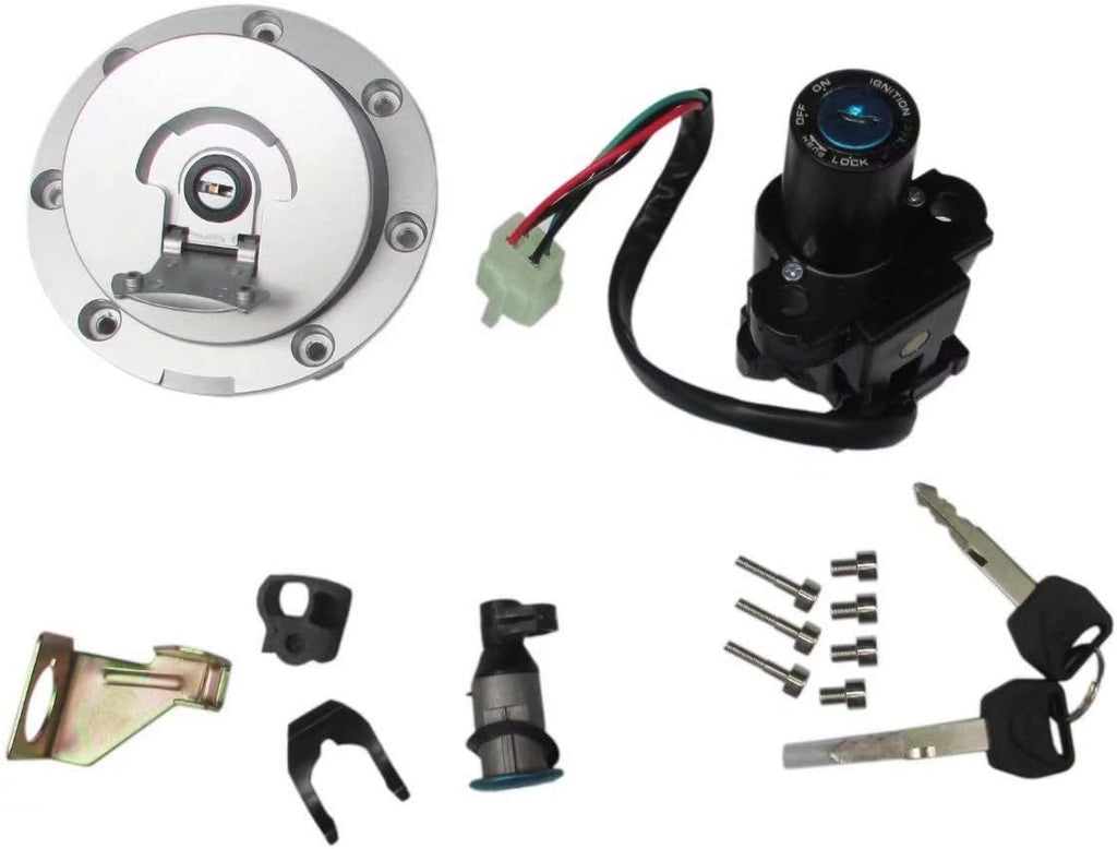 Ignition Switch Fuel Gas Cap Seat Lock Key Set F812