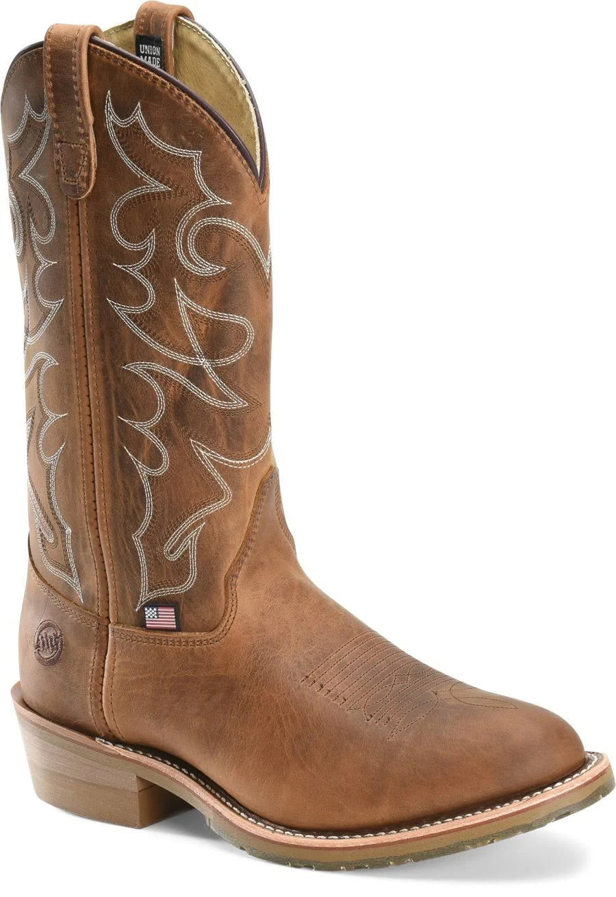 Brown Gel Ice Work Western Boots R917