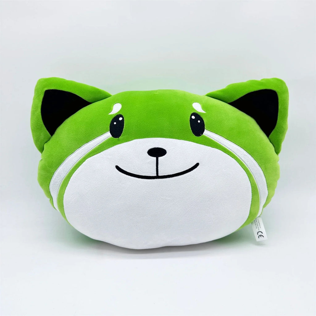 Green Foxes Plush Stuffed Animal Pillow Toy K98407
