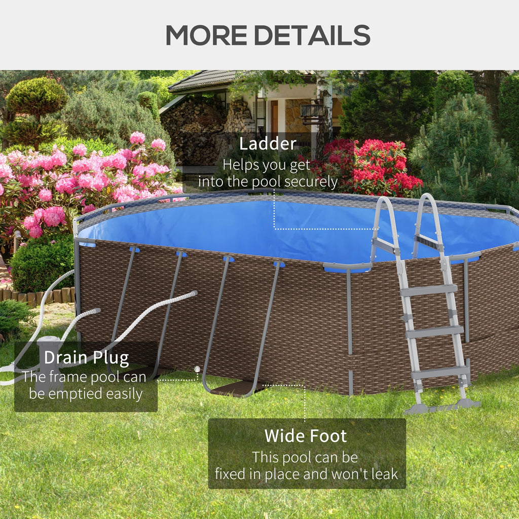 Brown Frame Swimming Pool Q625762