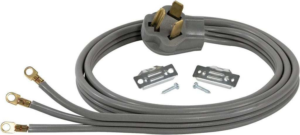 6 Foot 30-Amp Dryer Cord with 3 Eyelet Connectors V5234